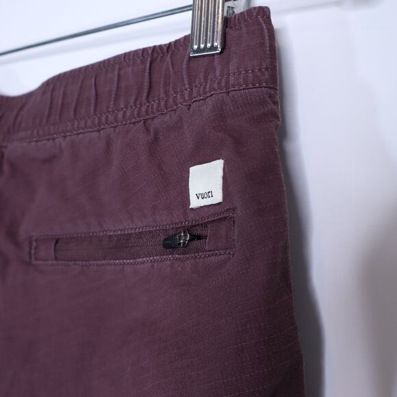 VUORI Ripstop Pant Chestnut Mid Rise Drawstring Tapered Leg Women's XS - Picture 9 of 10